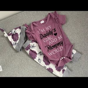 Daddy’s Girl and Mommy’s World Set - 0-3 mo